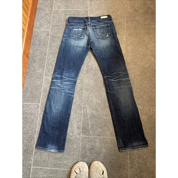 Adriano Goldschmied Jeans Womens 25 R Blue Tomboy Boyfriend Dark Wash Denim - Picture 13 of 16